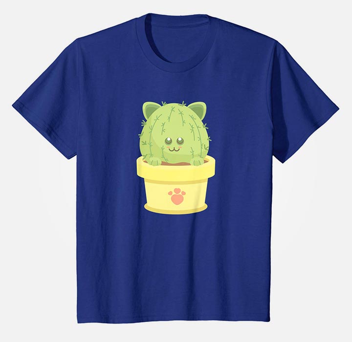 Kinder Shirt Katzen-Kaktus